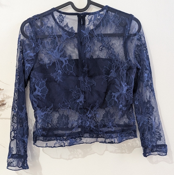 Lovers+Friend - Night Bloom Top in Bright Navy, size XXS - Picture 2 of 4
